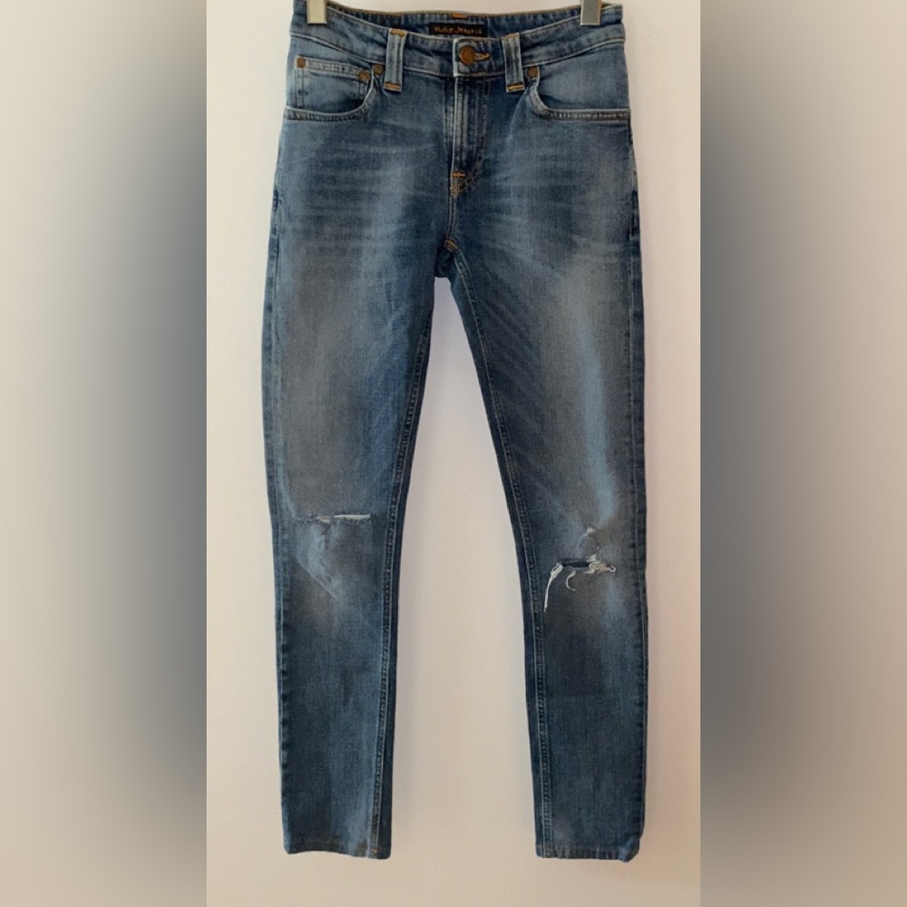 NUDIE JEANS Premium Organic Cotton Made in Italy Women's Skinny Jeans Size 26